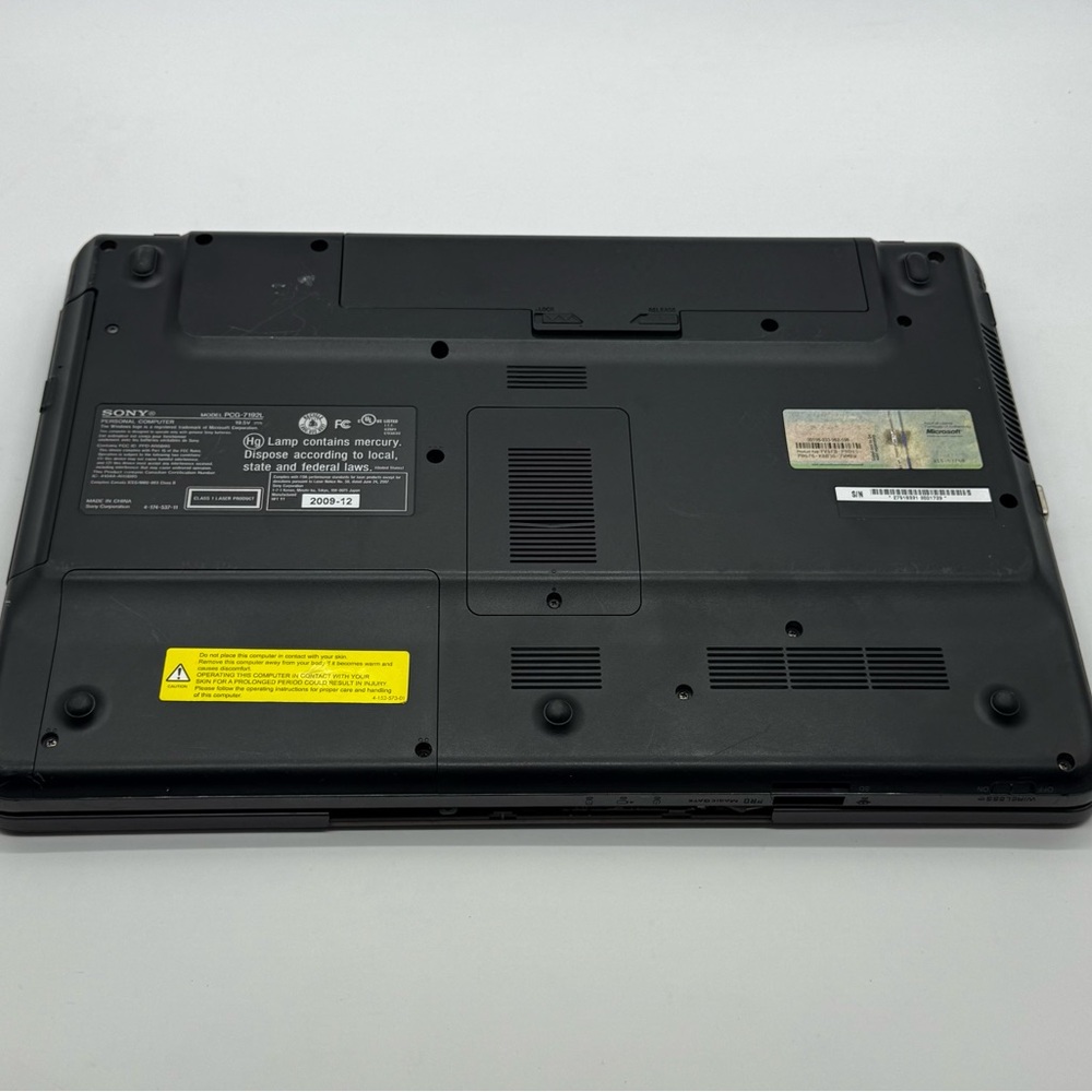 Sony Vaio PCG-7192L VGN-NW310F Laptop FOR PARTS ONLY